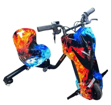 Электроскутер Дрифт Карт KUGOO KIRIN огонь и лед