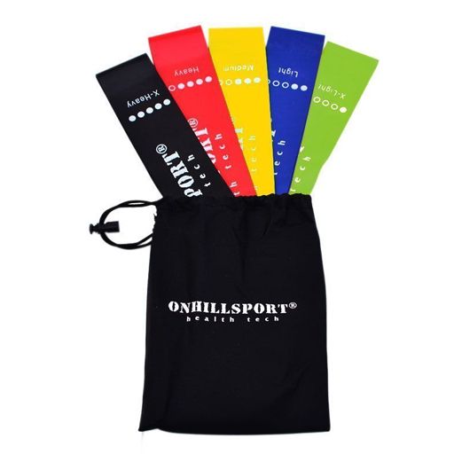 Набор резинок для фитнеса Mini Bands OnhillSport 5в1