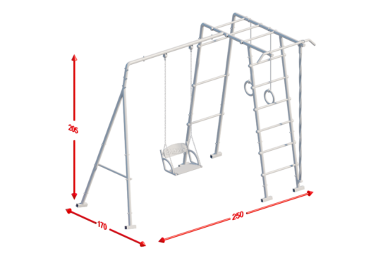 Уличный детский комплекс 6в1 "Улитка"