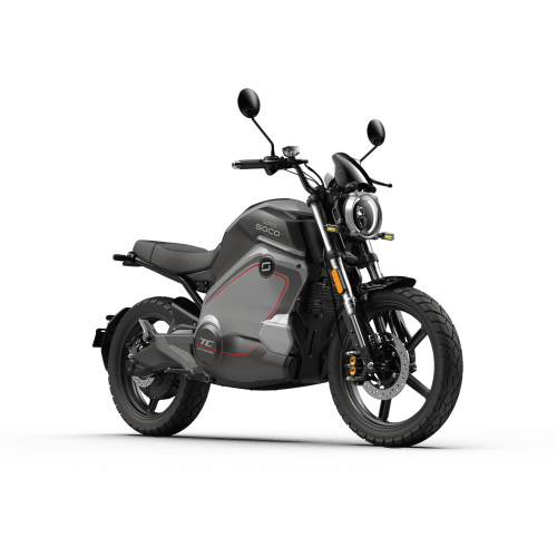 Электромотоцикл WHITE SIBERIA SUPER SOCO TC WANDERER Серый