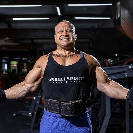 Пояс атлетический с пряжкой Onhillsport 2 слоя 10 см без логотипа