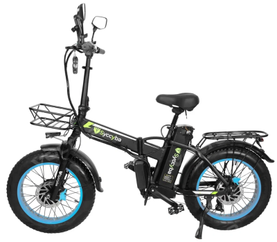 Электровелосипед SYCCYBA H1 (F10) DUAL 20AH синий