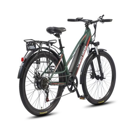Электровелосипед WHITE SIBERIA CAMRY LIGHT 500W (матовый зеленый)