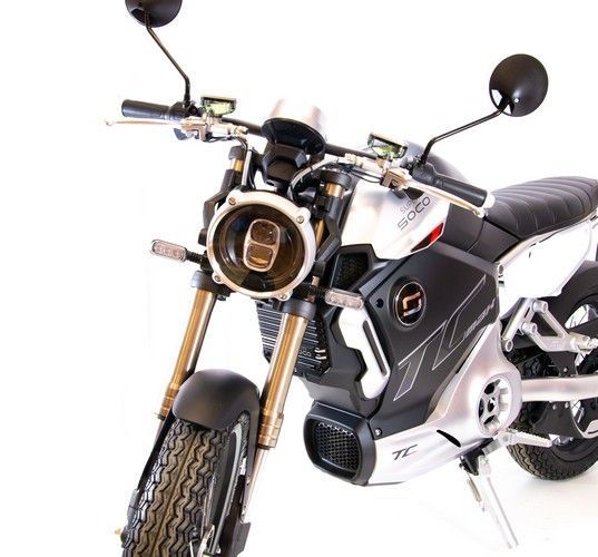 Электромотоцикл Super Soco TC Max (Литые диски) черно-красный