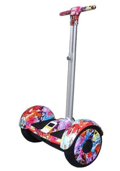 Гироскутер с ручкой Smart Balance А8 Роза