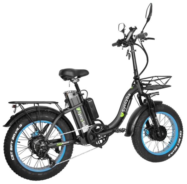 Электровелосипед Syccyba H2 (F11) DUAL 20AH синий