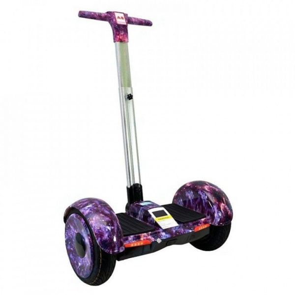 Гироскутер с ручкой Smart Balance А8 Пурпурное небо