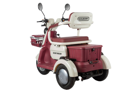 Электротрицикл Rutrike Gelbert Mercury 48V/60V 650Вт бело-красный
