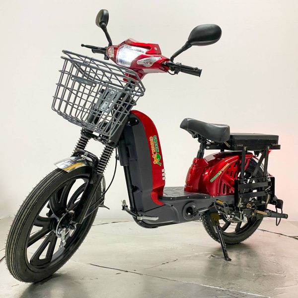 Электромопед GreenCamel Тайфун 17 (48V 12Ah 350W) быстросъем Черный