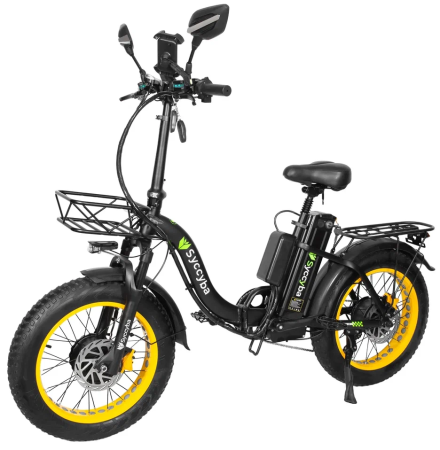 Электровелосипед Syccyba H2 (F11) DUAL 23AH желтый