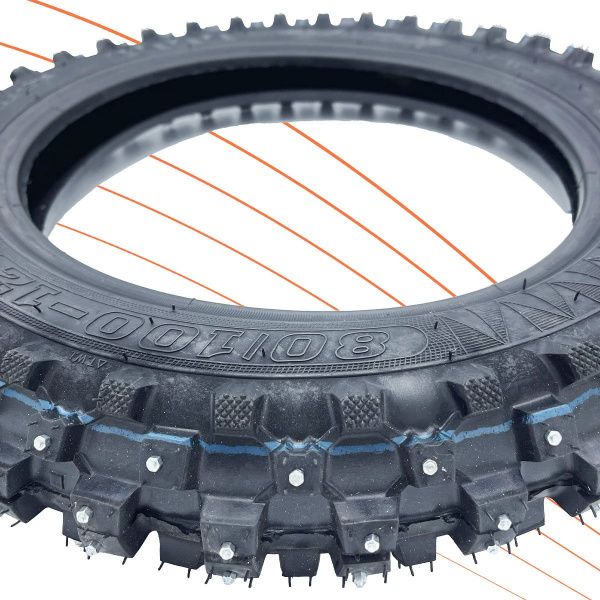 Покрышка шипованная зимняя 16x3 для электровелосипедов Monster / Minako monster , dimax monster , virus monster, Wenbox monster