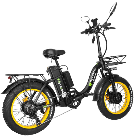 Электровелосипед Syccyba H2 (F11) DUAL 23AH желтый