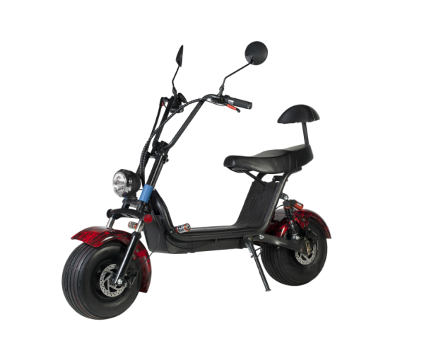 Электроскутер MiniPro C3+ красный огонь