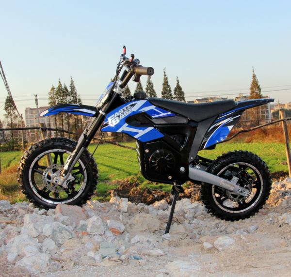 Электромотоцикл GreenCamel Питбайк DB400, 48V 1200W R10 быстросъемная батарея синий