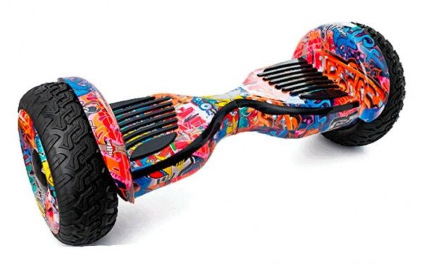 Гироскутер Smart Balance Cross-Country 12 дюймов Граффити Оранжевый (Самобаланс + Приложение)