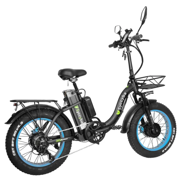 Электровелосипед Syccyba H2 DUAL синий