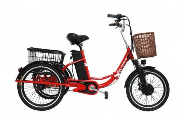 Электровелосипед GreenCamel Трайк-20 (R20 500W 48V 15Ah) красный