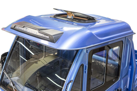 Грузовой электротрицикл Rutrike КАРГО Кабина Дуал зеленый