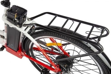 Велогибрид Eltreco White бело-зеленый