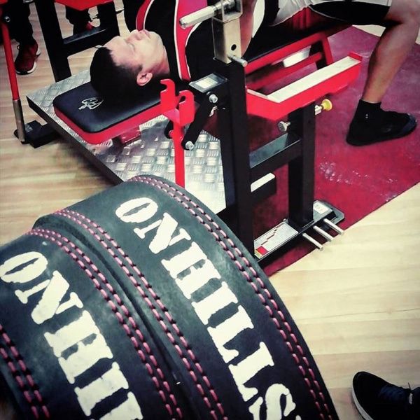 Пояс для жима лёжа Onhillsport 2 слоя 6 см XXL (100-120 см)