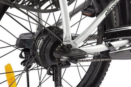 Велогибрид GREEN CITY e-ALFA Fat серебристый