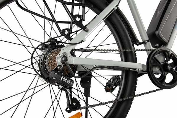 Электровелосипед Eltreco XT 600 (Черно-зеленый) 