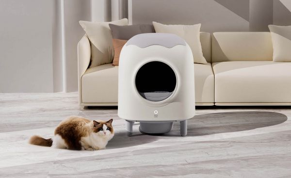 Умный самоочищающийся ящик для кошачьего туалета HHOLOVE Smart Self-Cleaning Cat Litter Box