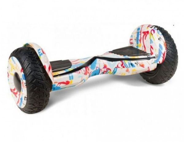 Гироскутер Smart Balance Cross-Country 12 дюймов Граффити белый (Самобаланс + Приложение)