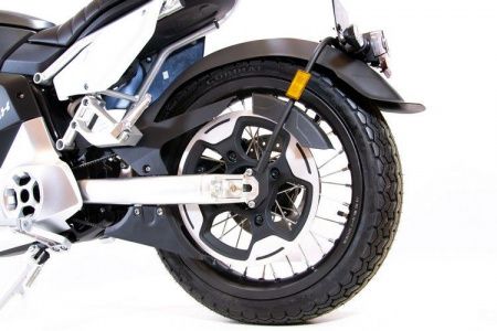 Электромотоцикл Super Soco TC Max (Спицованные диски) Серебристый
